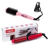 Bộ máy dập xù ép tóc + Lược điện Nova
