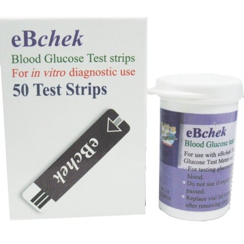 Bộ que thử đo đường huyết eBchek eBchek-TS 50 que nhập khẩu