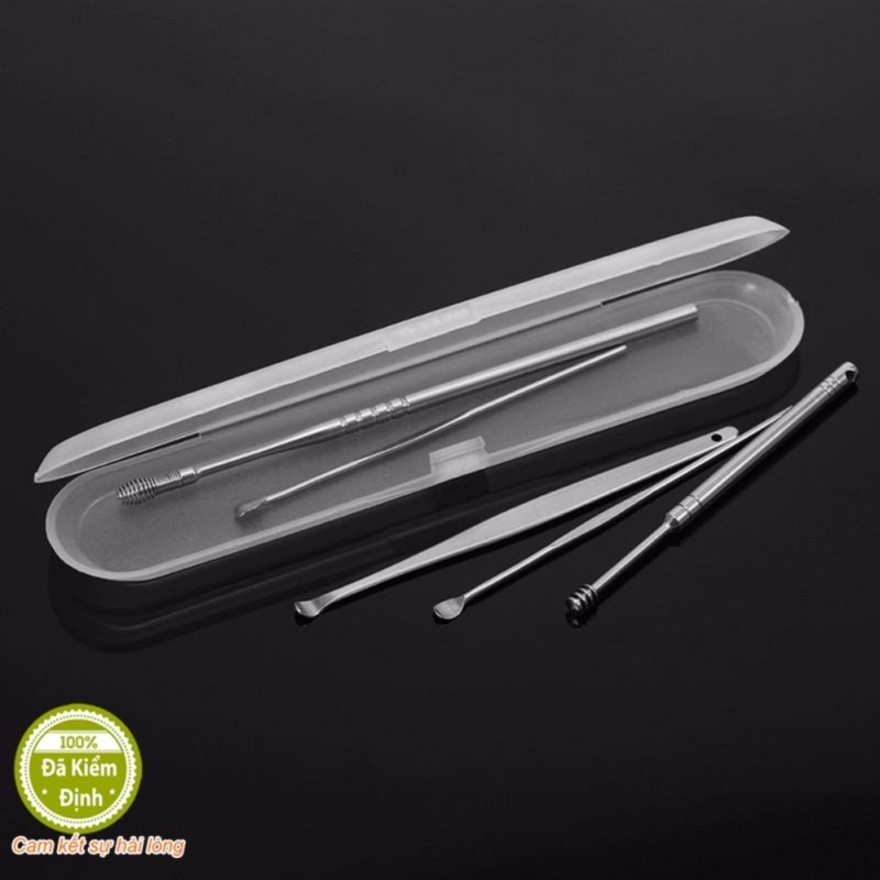 BỘ RÁY TAI 5 MÓN KIM LOẠI nititan loại 1