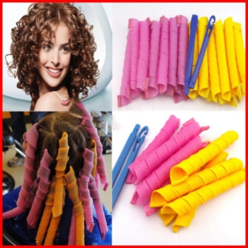 Bộ tạo kiểu tóc xoăn 18 ống Curlformer dài 10cm nhập khẩu