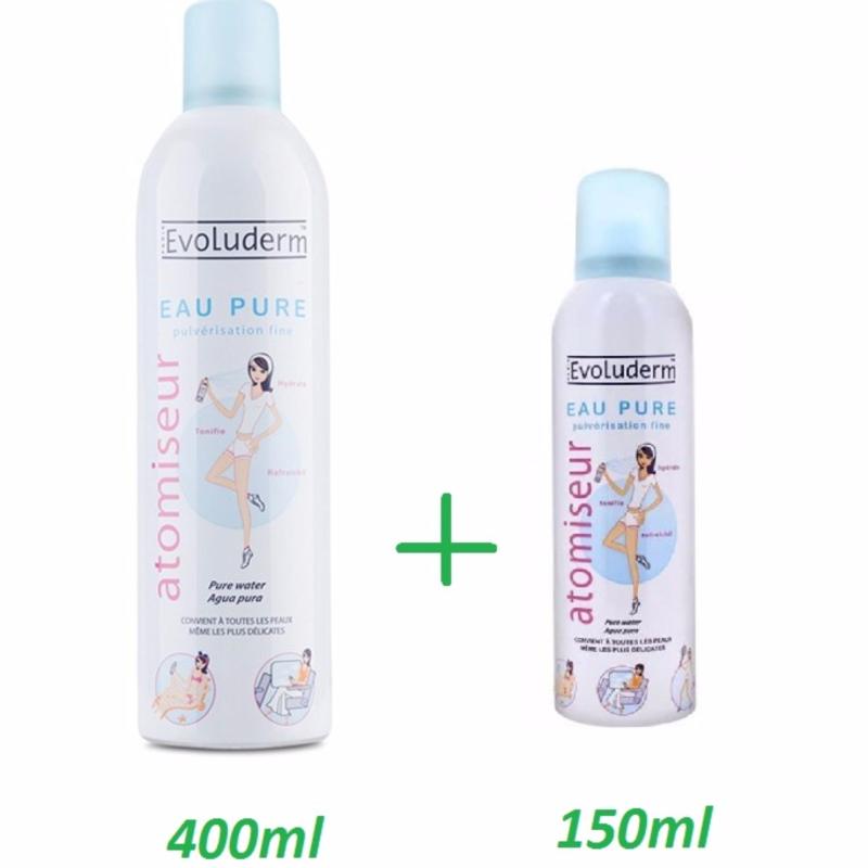 Bộ Xịt khoáng Evoluderm 400ml và 150ml - HÀNG CHÍNH HÃNG