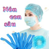 Bọc tóc con sâu, mũ giấy trùm đầu (túi 100 chiếc)