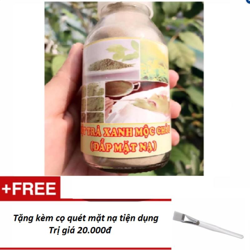 Bột đắp mặt nạ sáng da Trà Xanh 150g + Tặng cọ quét mặt nạ tiện dụng