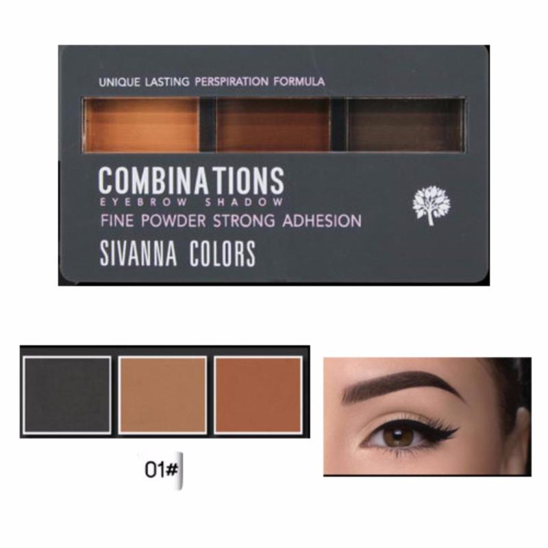 Bột kẻ mày Sivanna Colors Combinations Eyebrow 8g #01