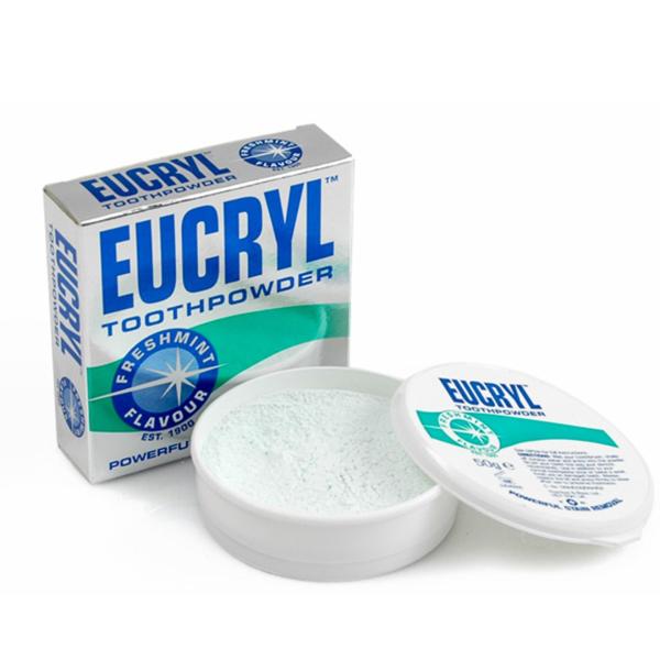 [HCM]Bột tẩy trắng răng EUCRYL 50g giúp răng trắng sáng