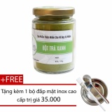 Bột trà xanh nguyên chất 100gr tặng bộ đắp mặt inox tiện lợi