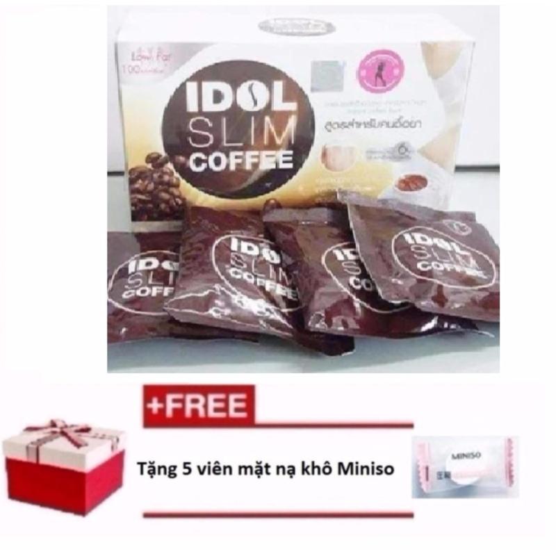 Cà phê giảm cân Idol Slim Coffee + Tặng 5 viên mặt nạ khô Miniso