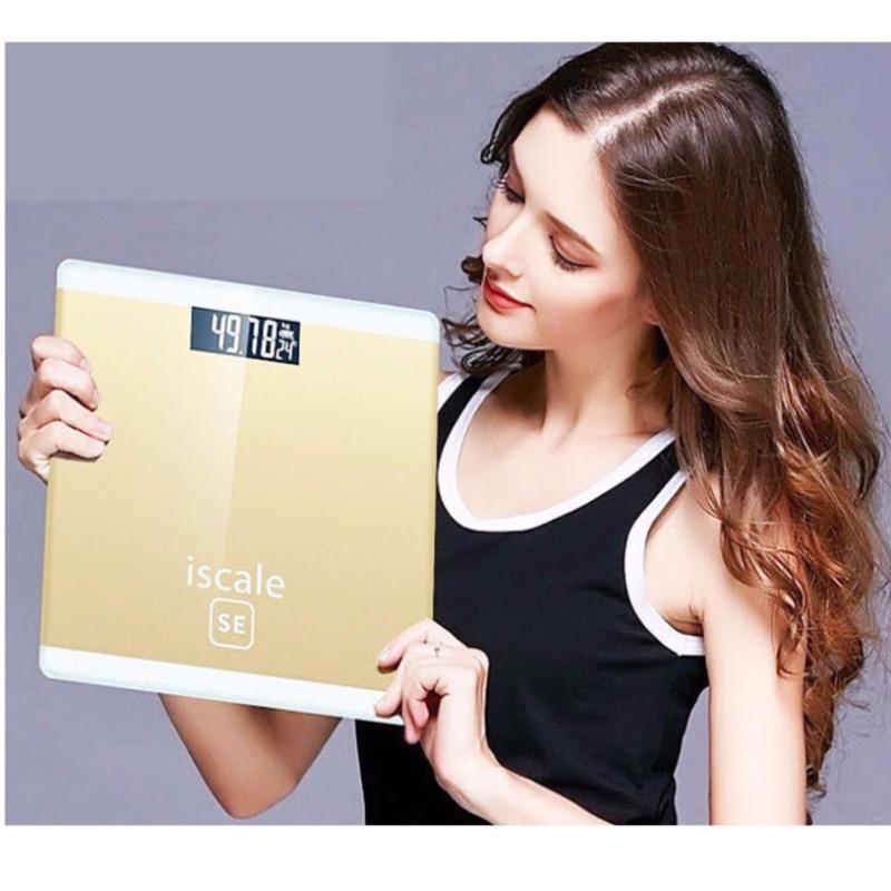 Cân sức khỏe điện tử kiêm đo nhiệt độ phòng Iscale - Bảo hành 3 tháng nhập khẩu