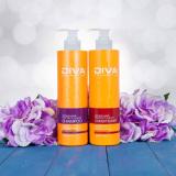 Cặp dầu gội phục hồi giữ màu tóc DIVA vàng 400ml