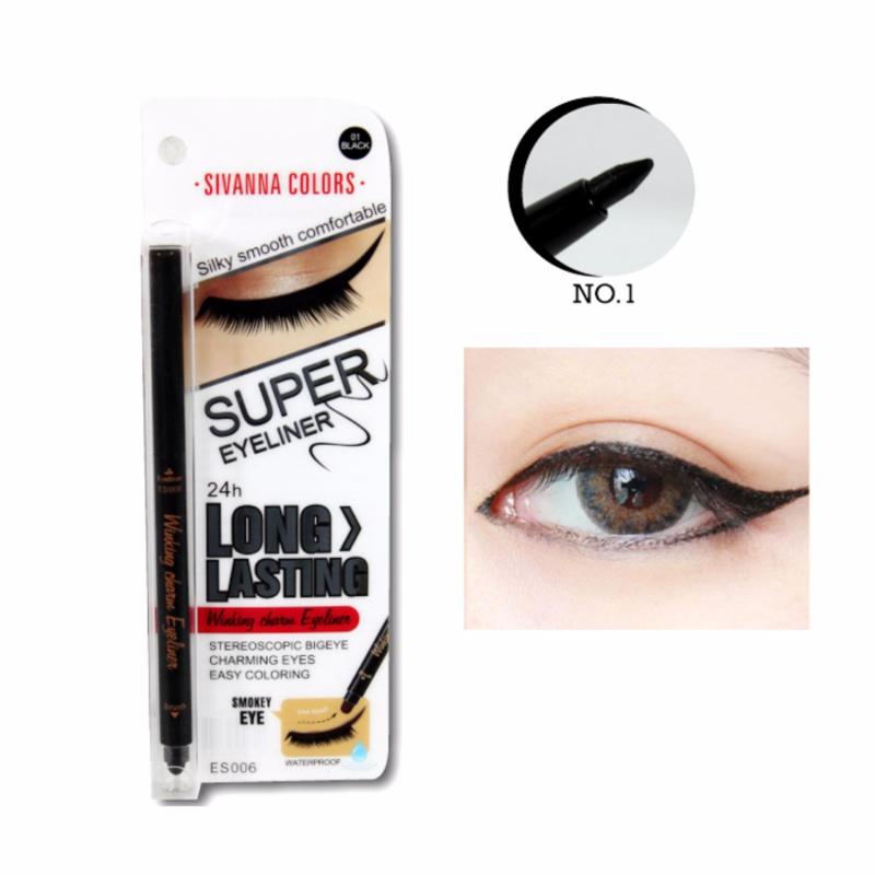Chì gel kẻ mí mắt không trôi Sivanna Super Eyeliner 24h 0.3g