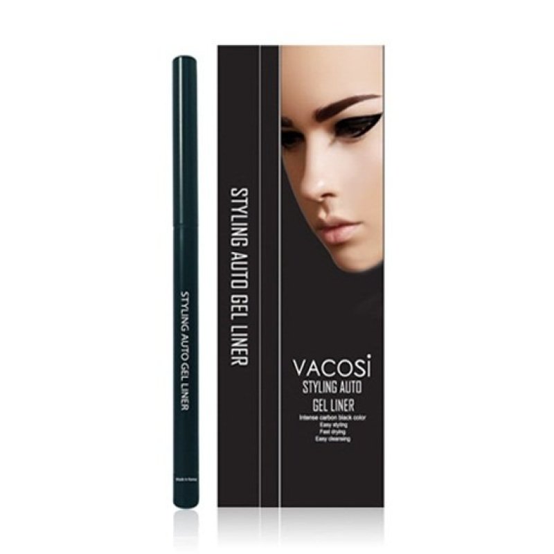 Chì kẻ mắt dạng gel Vacosi Styling Auto Gel Eyeliner EL01 (Đen) (Hàng Chính Hãng)