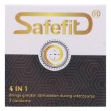 Combo 2 hộp Bao cao su SafeFit 4 in 1 (3C)