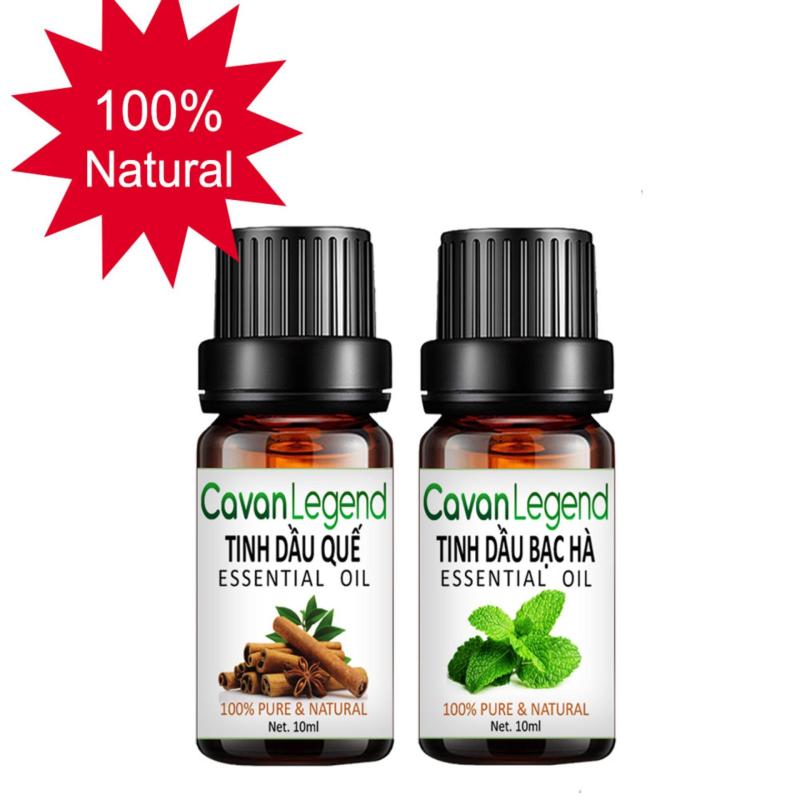 Combo 2 tinh dầu thiên nhiên Cavan Legend quế 10ml và tràm gió 10ml nhập khẩu