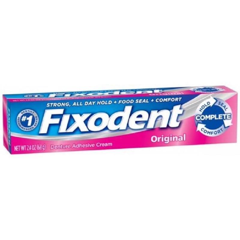 Combo 2 tuýp keo dán hàm răng giả Fixodent 68gram