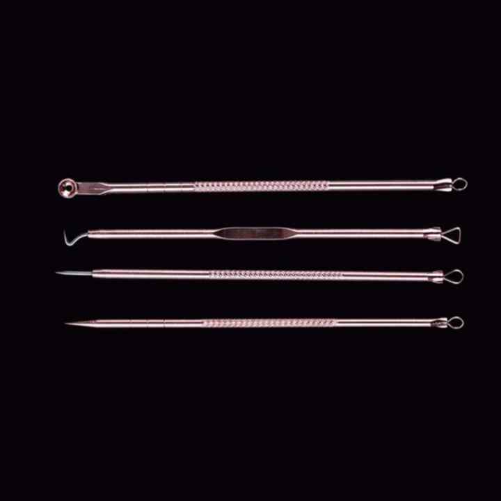 Combo 4 cây 8 đầu nặn mụn an toàn - chuyên nghiệp (Trắng)