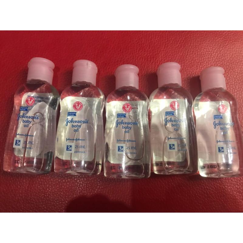 combo 5 Chai Dầu Dưỡng Ẩm Johnson Baby Oil 25ml/chai nhập khẩu