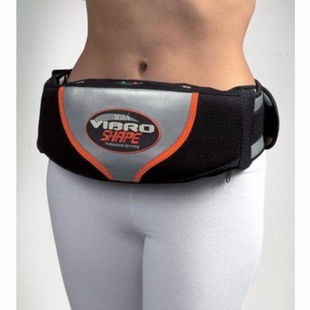Đai Mát Xa Bụng Giảm Cân Vibroshape Mat Xa Bung Bang May Đai massage giảm mỡ bụng Vibro Shape có rung nóng + Tặng thước dây đo vòng eo