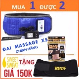 Đai mát xa giảm béo X5 + Tặng Đai quấn nóng giảm mỡ SWEAT BELT 2017
