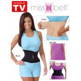 Đai nịt bụng eo thon giảm mỡ đồng hồ cát Missbelt (Đen)