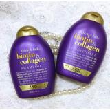 DẦU GỘI & XẢ OGX (Thick & Full) Biotin & Collagen 385ml trị rụng tóc