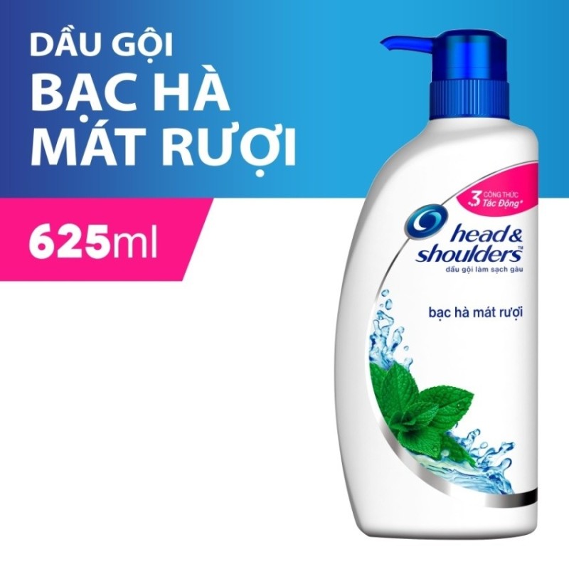 Dầu gội Head & Shoulders bạc hà mát rượi 625ml