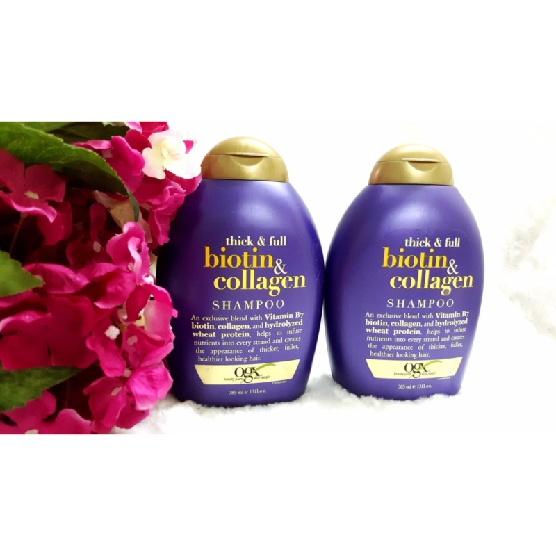 Dầu gội trị rụng tóc OGX Biotine & Collagen - 385ml