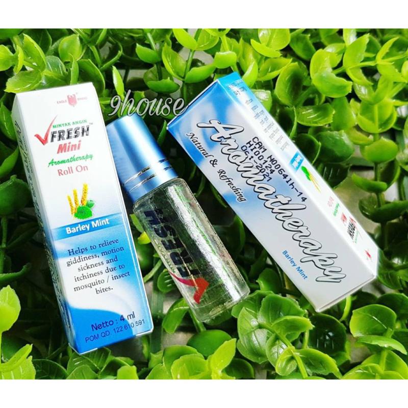 Dầu lăn tinh dầu thảo dược Barley Mint VFRESH 4cc (Bạc Hà & Lúa Mạch) tốt nhất