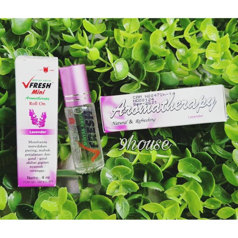Dầu lăn tinh dầu thảo dược Lavender VFRESH 4cc (Oải Hương) tốt nhất