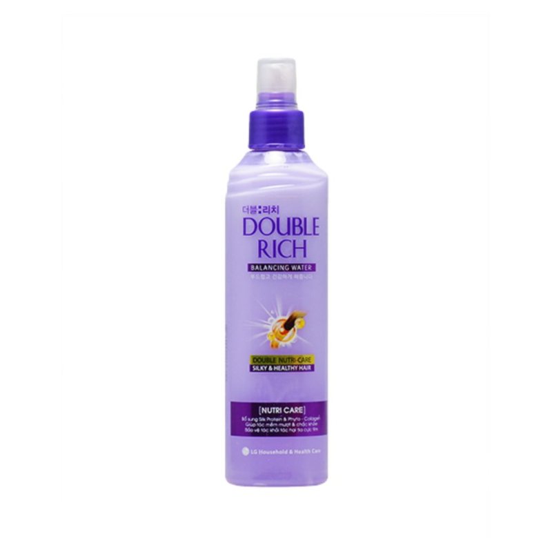 Double Rich Balancing Water Nutri Care - Double Rich Xịt dưỡng tóc mềm mượt ( Tím ) 250ml giá rẻ