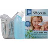 Bộ dụng cụ rửa mũi xoang NASOPURE (gồm Bình xịt 8oz ~ 240ml và 4 gói muối x 3.75g)  (Made in USA - DCYK)