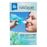 Bộ dụng cụ rửa mũi xoang NASOPURE (gồm Bình xịt 8oz ~ 240ml và 4 gói muối x 3.75g)  (Made in USA - DCYK)