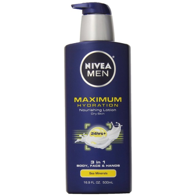 Dưỡng thể giữa ẩm da cho nam giới NIVEA Men Maximum Hydration 3 in 1 Nourishing Lotion 500ml cao cấp