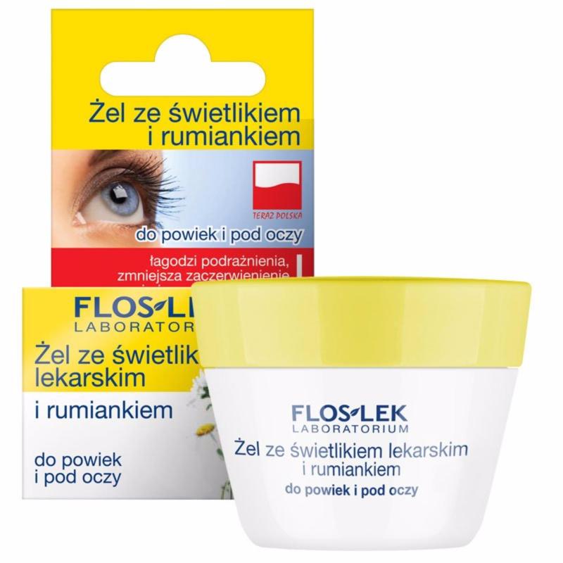 Gel trị quầng thâm và ngăn ngừa bọng mắt Floslek - eyebright và hoa cúc 10g