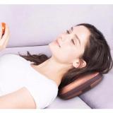 Gối massage hồng ngoại 8 bi cao cấp (Nâu)