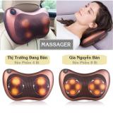 Gối Massager Pillow 3D Hồng Ngoại 8 Bi