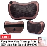 [HCM]Gối mát-xa hồng ngoại Massage Pillow + Tặng 1 máy mát xa mặt