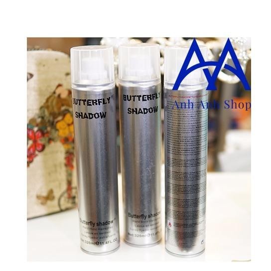 Gôm xịt tóc nam Butterfly Shadow 320ml (Trắng)