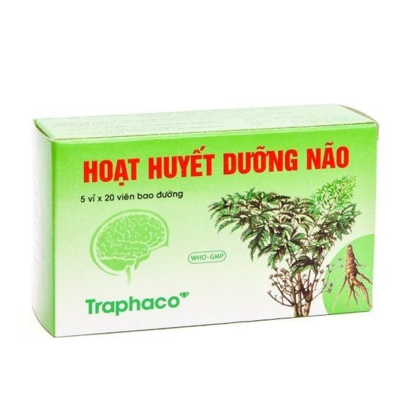 Hoạt huyết dưỡng não Traphaco (Hộp 100 viên bao đường) tốt nhất