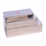 Hộp chữ nhật inox cỡ đại 33 x 19 x 7