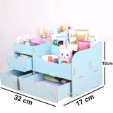 Hộp Gỗ Đựng Đồ Trang Điểm(Xanh)
