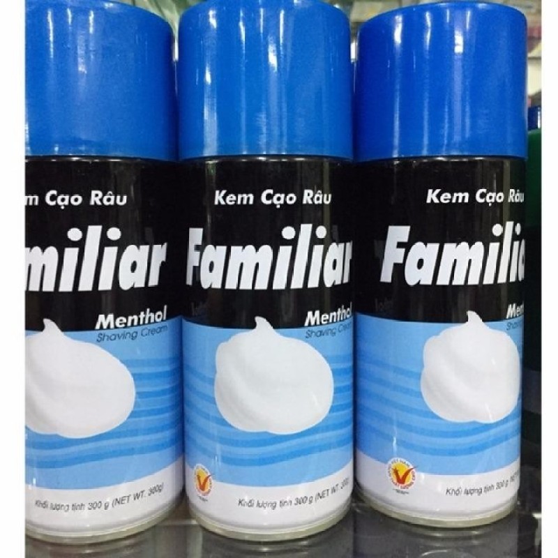 KEM BỌT CẠO RÂU FAMILIAR MENTHOL 300g (Tặg Lưỡi Dorco)