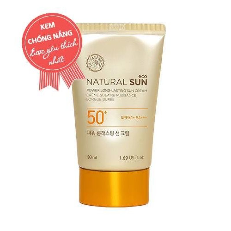 THEFACESHOP - Kem Chống Nắng Đa Chức Năng Natural Sun Eco Power Long-Lasting Sun Cream Spf50+ Pa+++ 50ML