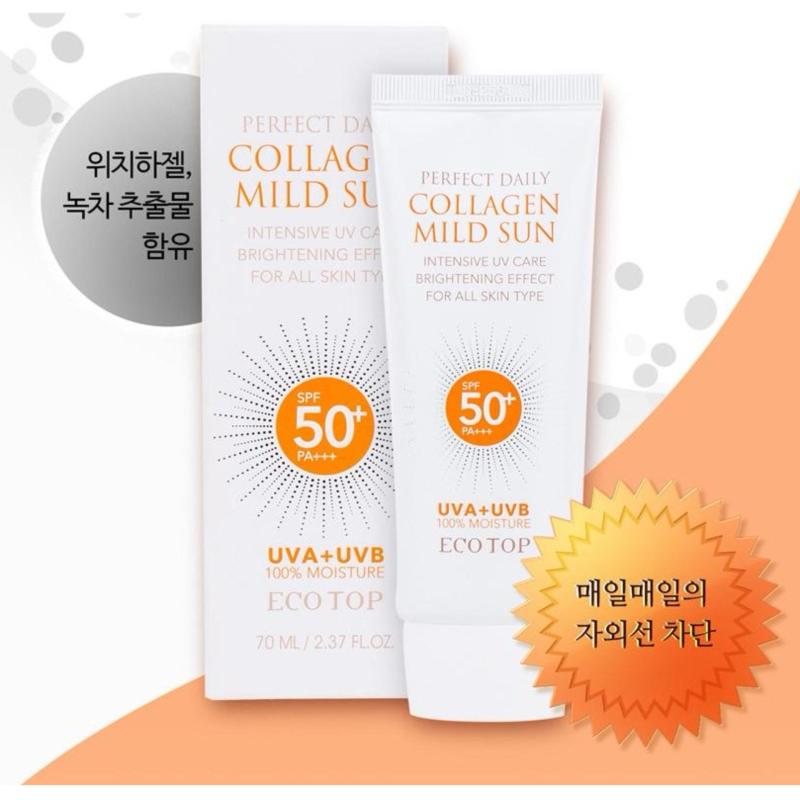 Kem chống nắng dưỡng da bố sung collagen Ecotop Perfect Daily Collagen Mild Sun SPF50+ PA+++ 70ml