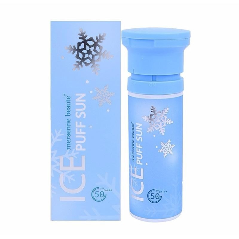 Kem Chống Nắng Make-up Mát Lạnh Mersenne Beaute Ice Puff Sun SPF50+PA+++ 100ml nhập khẩu