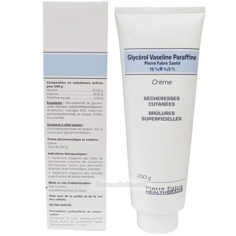 Kem dưỡng chữa nẻ, chàm Glycerol Vaseline Faraffine Creme 250gr