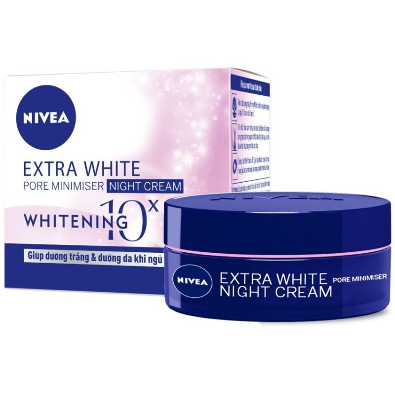 Kem dưỡng da trắng da và thu nhỏ lỗ chân lông ban đêm NIVEA Extra
White Pore Minimiser Night Cream SPF30 50ml nhập khẩu