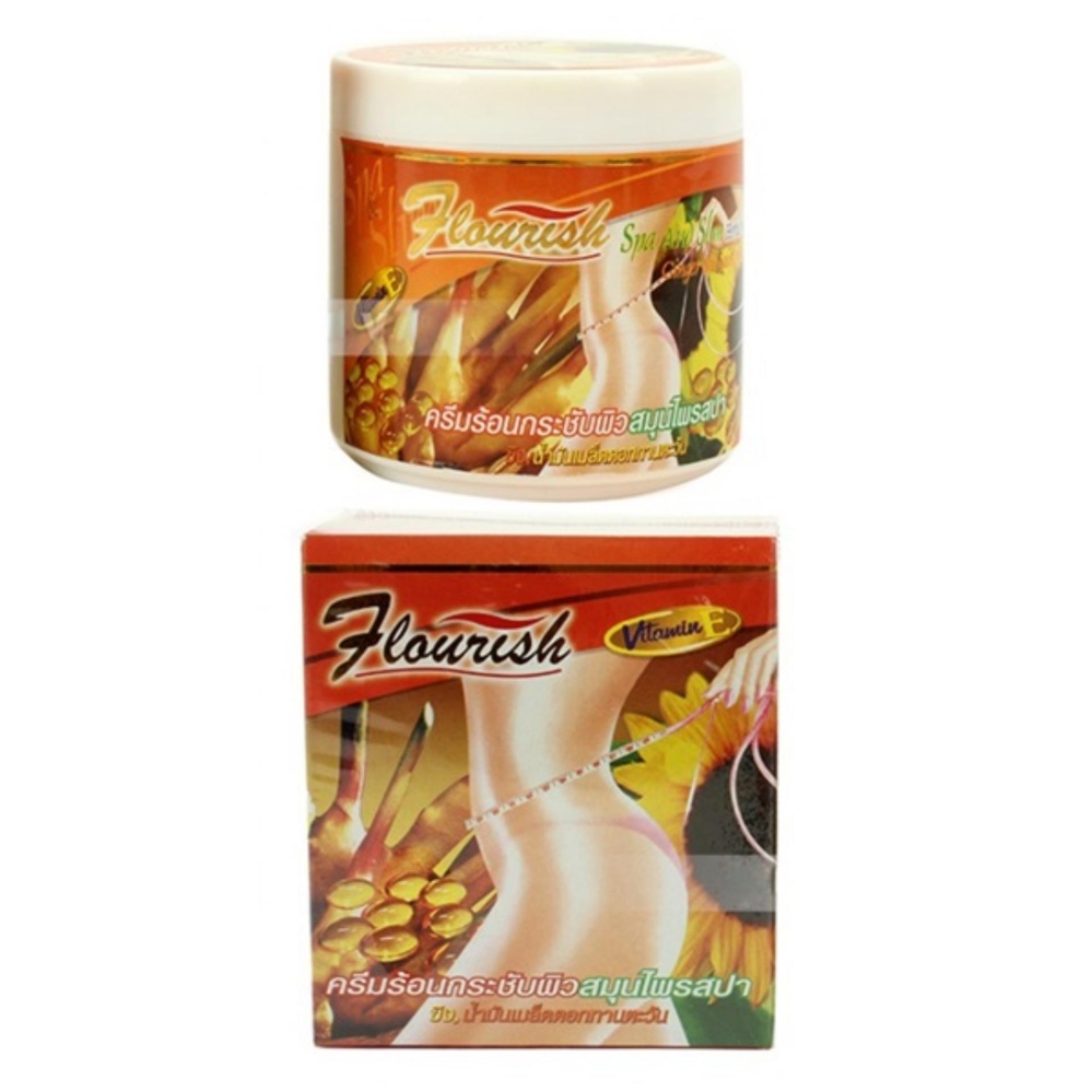 [HCM]Kem Tan Mỡ Bụng Gừng Ớt Flourish Thái Lan [đốt cháy lớp mỡ thừa trên cơ thể]