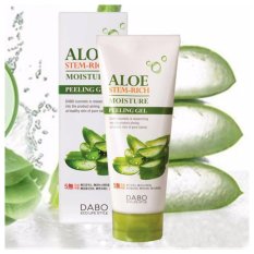 Kem tẩy da chết lô hội trắng sáng da Dabo Aloe stem-rich moisture Peeling Gel 180ml