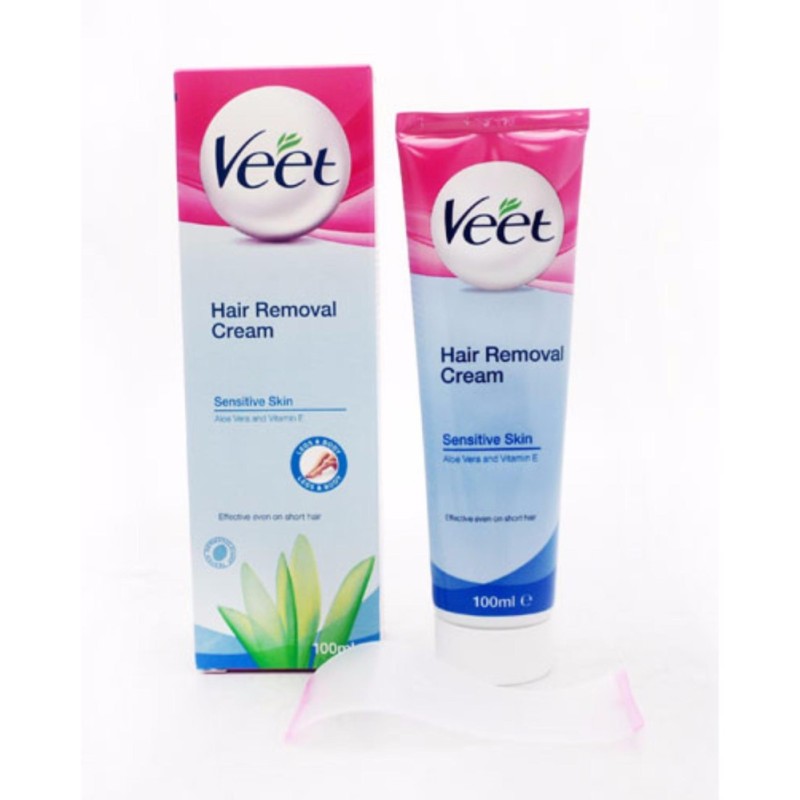 Kem Tẩy Lông Cho Da nhạy cảm Pháp Hair Removal Cream Sensitive skin (Xanh) 100ml tốt nhất