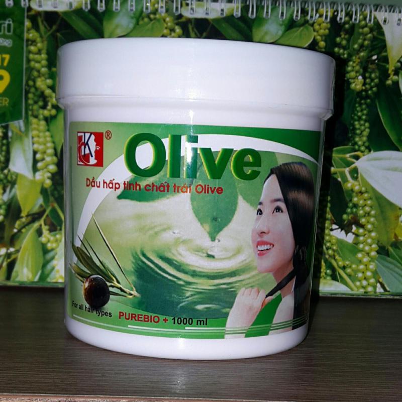Kem ủ tóc Olive 1000ml + Tặng 01 nón trùm tóc cao cấp